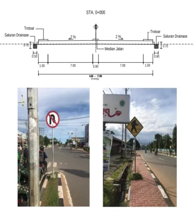 Gambar  6.  Gambar  dan  Potongan  melintang  STA   0±0.00 - 0±200 