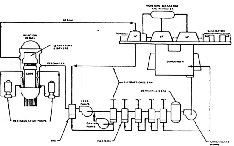 Gambar 1.Diagram alir BWR-6