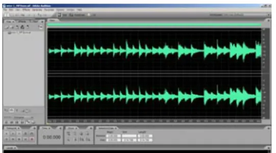 Gambar Tampilan recording Adobe Audition 2.0 