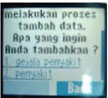 Gambar 4.26  Pilihan proses tambah data  