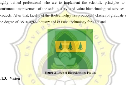 Figure 2. Logo of Biotechnology Faculty  
