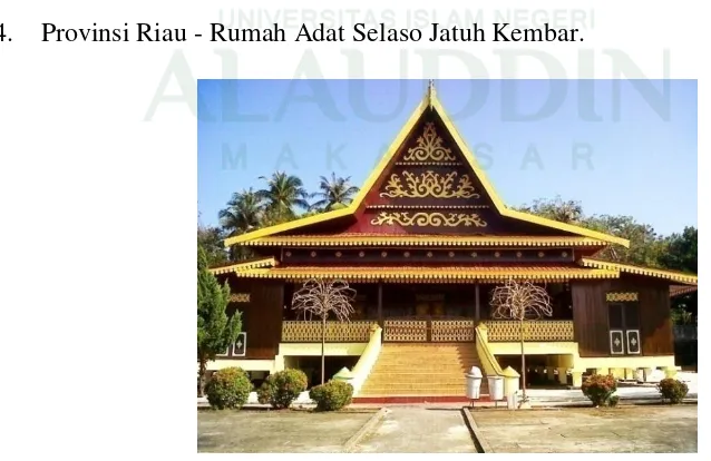 Gambar II.4 Rumah Adat Sumatera Barat (CIF, 2010) 