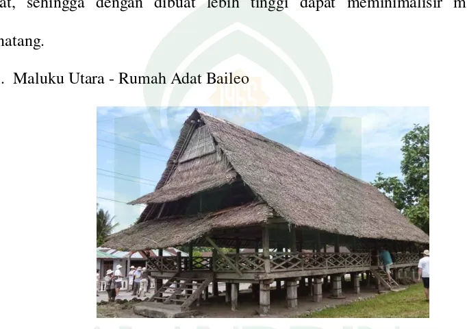 Gambar II.32 Rumah Adat Maluku Utara (CIF, 2010) 