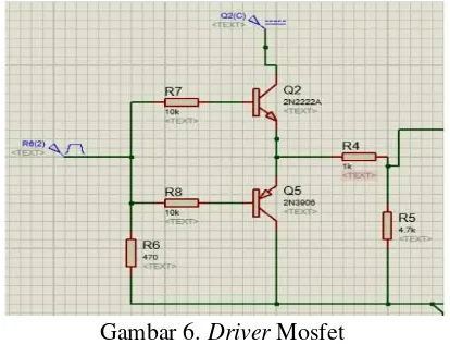 Gambar 6. Driver Mosfet 
