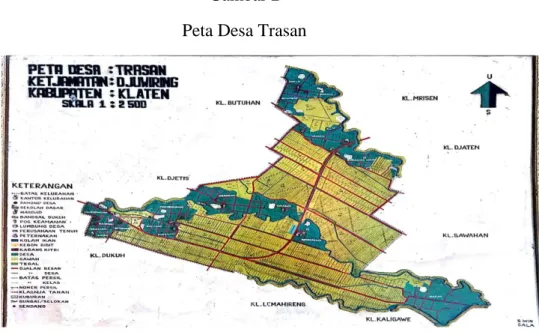 Gambar 2  Peta Desa Trasan 