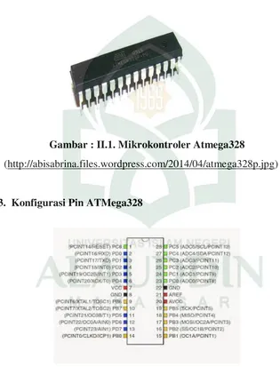 Gambar : II.1. Mikrokontroler Atmega328 