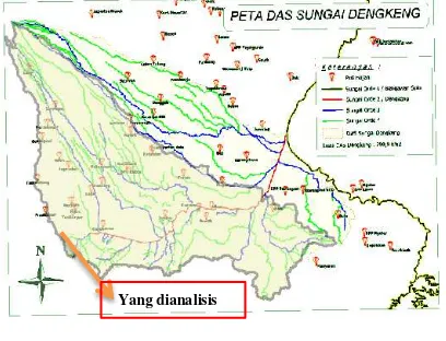 Gambar  1. Peta DAS Sungai Dengkeng (Sumber : Balai PSDA Bengawan Solo) 