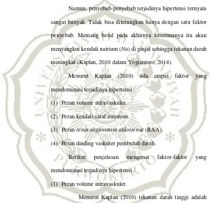 Gambar 2.1   Skema Tekanan Darah 