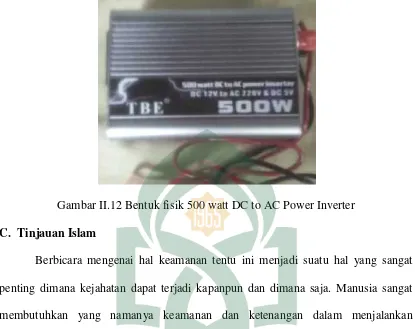 Gambar II.12 Bentuk fisik 500 watt DC to AC Power Inverter