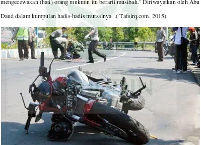 Gambar II.1 Kecelakaan sepeda motor (Google, 2015) 