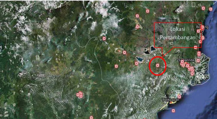Gambar 4.2 Peta Lokasi Pertambangan Batu Bara 