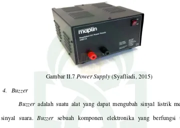 Gambar II.7 Power Supply (Syafliadi, 2015) 