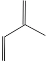Gambar 2.6 Struktur kimia isopren 