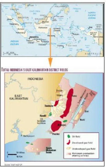 Gambar 1. Area Delta Mahakam 