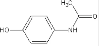 Gambar 1. Struktur kimia parasetamol 
