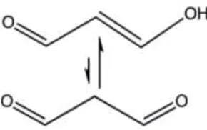 Gambar 2. Struktur kimia Propanedial/Malondialdehid. 