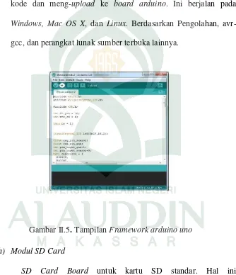 Gambar II.5. Tampilan Framework arduino uno 