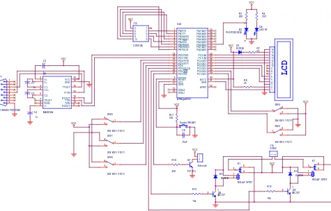 Gambar 3.9. Rangkaian minimum system mikrokontroler 