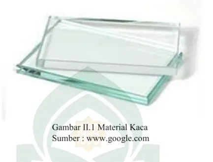 Gambar II.1 Material Kaca  Sumber : www.google.com 