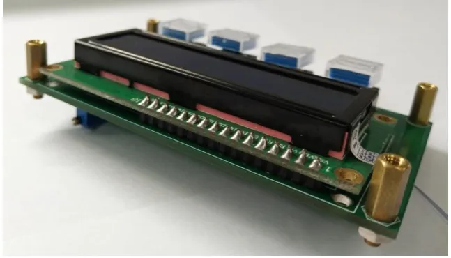 Fig 26 Gabungkan LCD dengan 16 pin header 