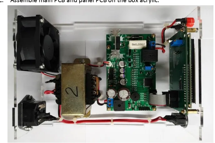 Fig 36 Assembly main PCB dan panel PCB 