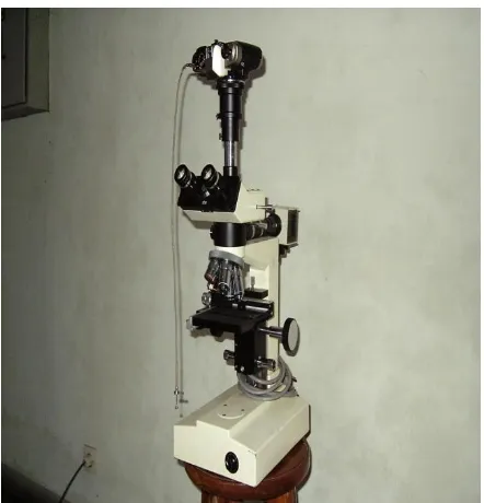 Gambar 3.6 Mikroskop Metal dan Kamera 
