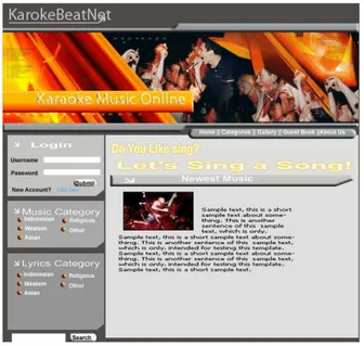 Gambar 3 : Arsitektur Aplikasi “KaraokeBeatNet” 