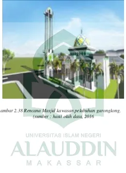 Gambar 2.38 Rencana Masjid kawasan pelabuhan garongkong.  