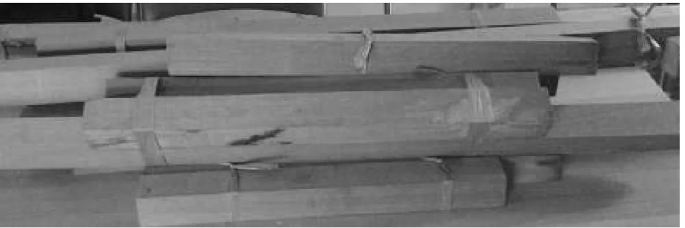 Gambar 2. Bahan baku kayu Ulin