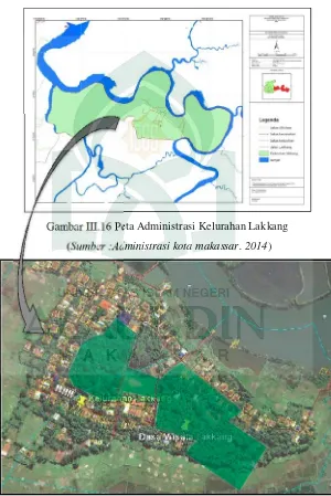 Gambar III.16 Peta Administrasi Kelurahan Lakkang 