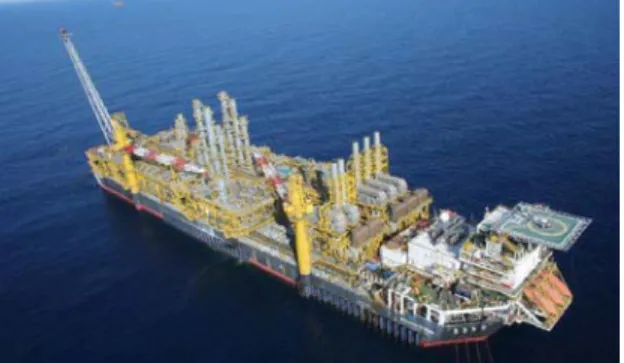 Gambar 1.  FPSO Belanak yang di operasikan di blok Natuna (courtesy  of Conoco-Philips) 