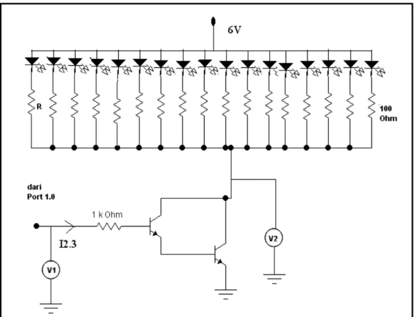 Gambar 8. Rangkaian pengujian driver LED 