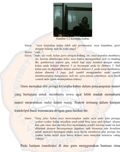 Gambar 4.2 kerangka kubus 