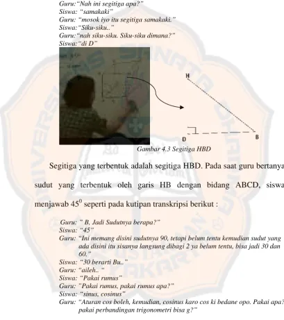 Gambar 4.3 Segitiga HBD 