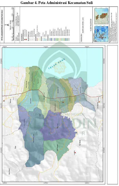 Gambar 4. Peta Administrasi Kecamatan Suli 