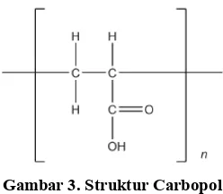 Gambar 3. Struktur Carbopol