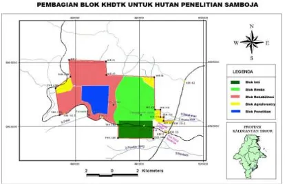 Gambar 5. Pembagian Blok Penggunaan Lahan 