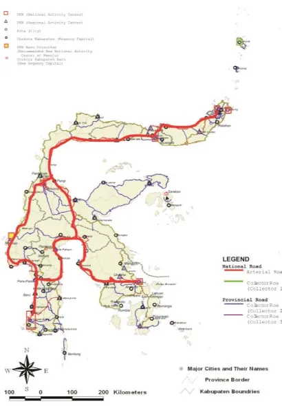 Gambar 1. Peta Pengembangan Jalan Trans Sulawesi 