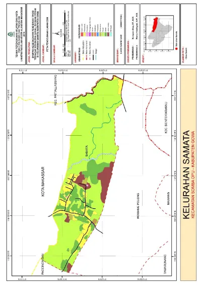 Gambar 4.3. Peta Penggunaan Lahan Kelurahan Samata Tahun 2006 