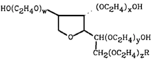 Gambar 1. Struktur Polysorbate 80 (Schramm, 2005) 