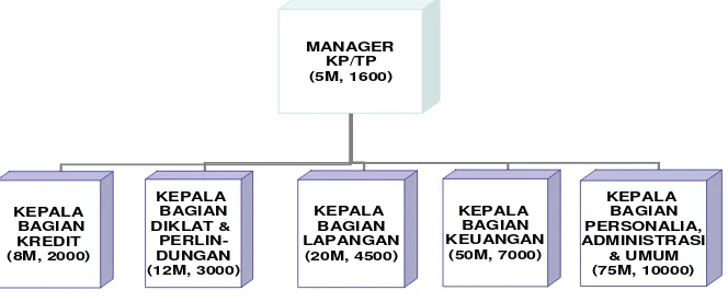 Gambar IV.1: Struktur Organisasi CU LANTANG TIPO 