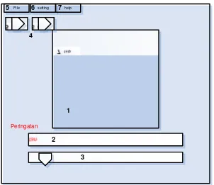 Gambar 3.5 Rancangan User Interface Aplikasi Pengaman Ruangan 