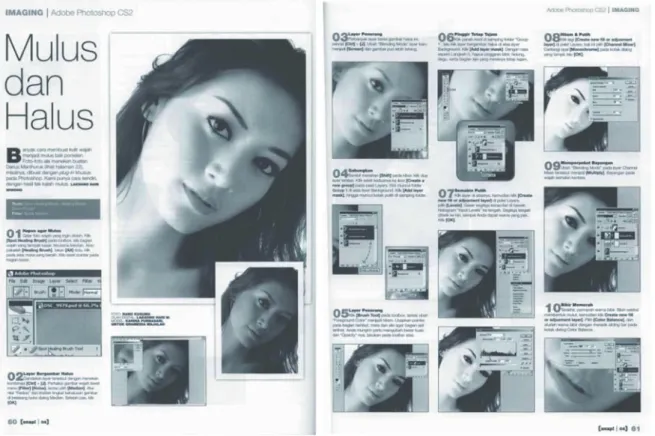 Gambar 1 Contoh Rekayasa Visual dengan Teknik Digital Imaging