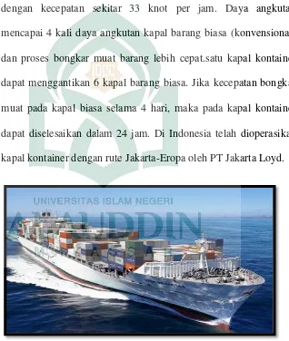 Gambar 1. Kapal Kargo Kontainer 