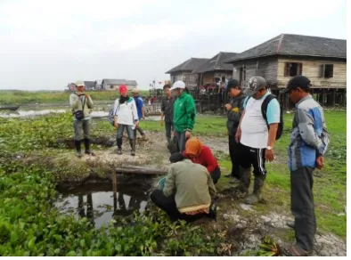 Gambar 2. Sumber Air Utama pada Rumah Penderita Fasciolopsiasis di Desa Sungai Papuyu Kec.Babirik Kab