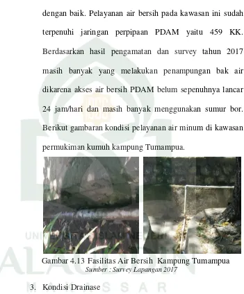 Gambar 4.13  Fasilitas Air Bersih  Kampung Tumampua 