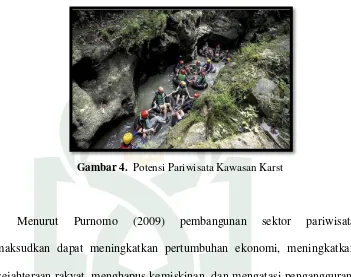 Gambar 4.  Potensi Pariwisata Kawasan Karst 