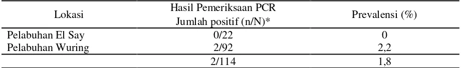 Tabel 4. Hasil Pemeriksaan Uji PCR Hantavirus dan Leptospira 