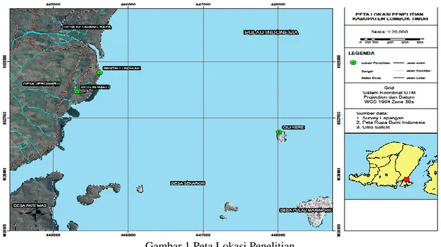 Gambar 1 Peta Lokasi Penelitian 