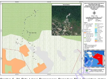 Gambar 5. 24DOC. B2P2VRP. Peta Lokasi Pemasangan Perangkap Tikus Ekosistem Hutan Jauh Pemukiman Kecamatan Biak Kota Kabupaten Biak Provinsi Papua 2015 